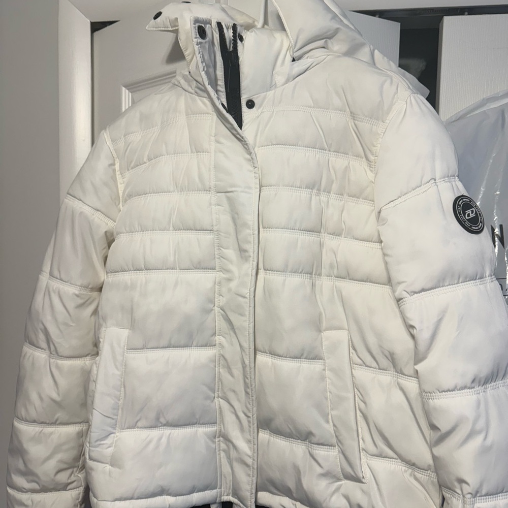 Donna Karan white Puffer Jacket